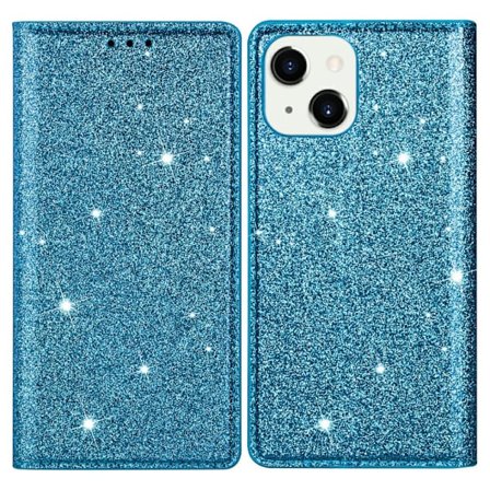 Glitter Pungetui iPhone 13 Blå