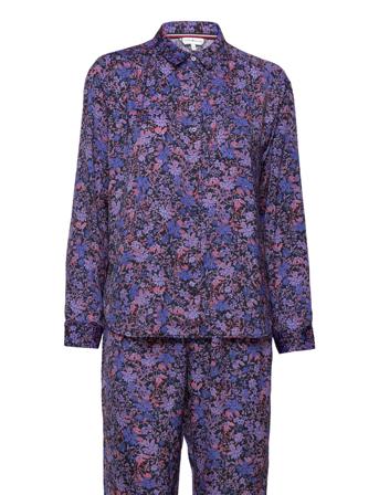 Giftbox Pj Ls Flowers & Slippers Pyjama Liila Tommy Hilfiger