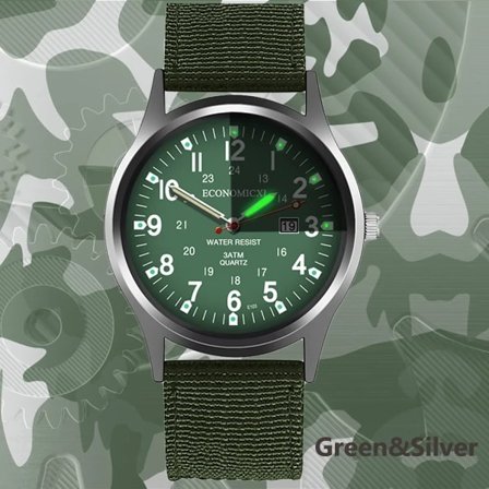 Mote Herreklokker Lysende Visere Klokke Luksus Militær Sport Dato Quartz Armbåndsur Herre Casual Nylon klokke masculino