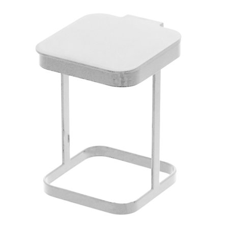 Japansk Mini Bordplade Skraldespand med Låg til Hjem og Køkken Hvid