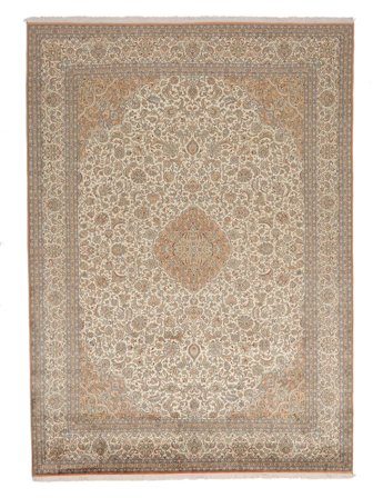 Médaillon Grand Cachemire Pure Soie Tapis 248X343 Soie