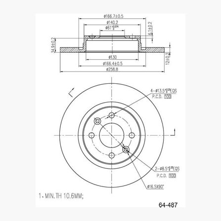 BROMSSKIVA - Biltema