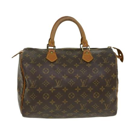 Louis Vuitton Vintage Pre-owned Speedy 30 Monogram HandTas , Bruin , Dames , Maat: ONE Size Vintage Tassen