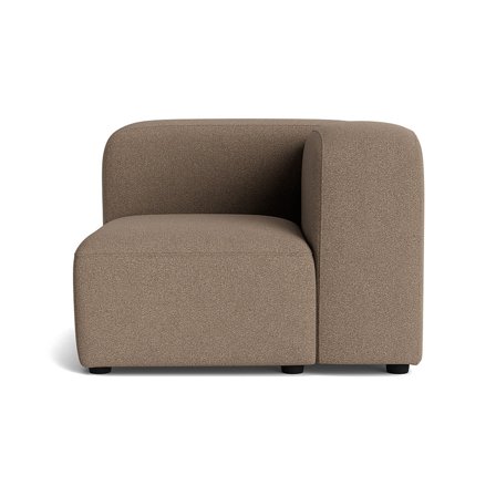 Milo hjørnemodul, højrevendt - Loop Mørk Beige - 100x100x72 - Sofa