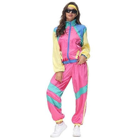 80- og 90-talls Hip Hop-kostyme Retro Tracksuit Shell Suit Festdrakt for Menn Kvinner