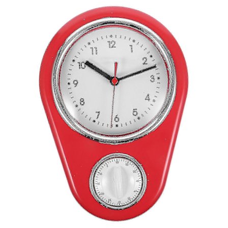 1 stk. Køkkenur Vægur Husholdningstimer Moderne Stil Uden Batteri Til Hjemmet (blå) [DB] Rød