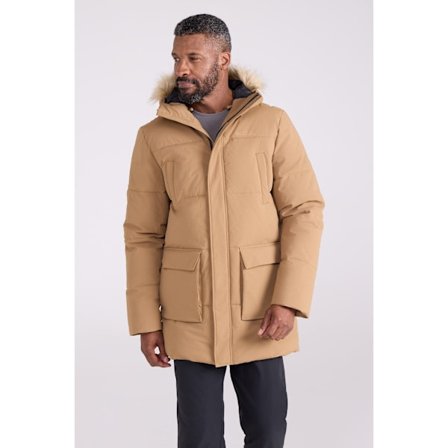 Mountain Warehouse Fern Vattenavvisande Vadderad Parka Herr S Tan