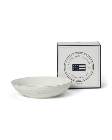 Lexington Lexington medium skål i porcelæn,hvid/blå