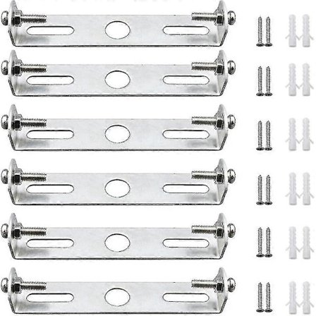 6 stk. loftlampebeslag Loftlampepladeholder Loftlampeplader 95 mm med skruer Lofttilbehør Belysning - På lager
