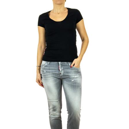 Dsquared2 T-Shirts , Zwart , Dames , Maat: S