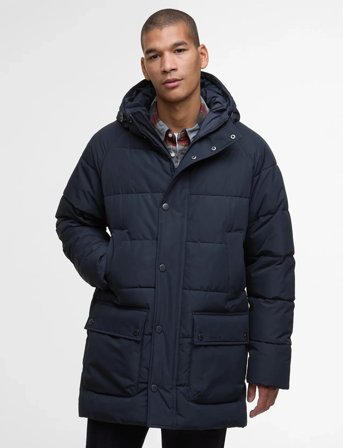 Barbour Barbour Hooded Bedale Puffer Jacket - Navy - S