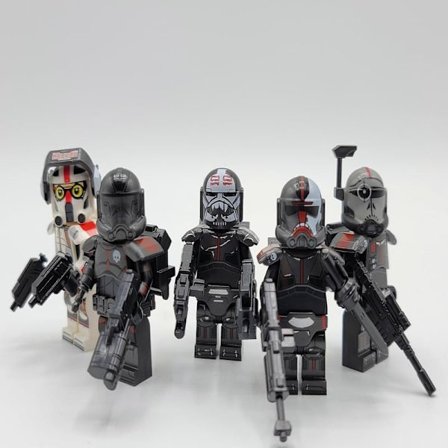 Star Wars Bad Batch Custom Minifigur 5-pakning