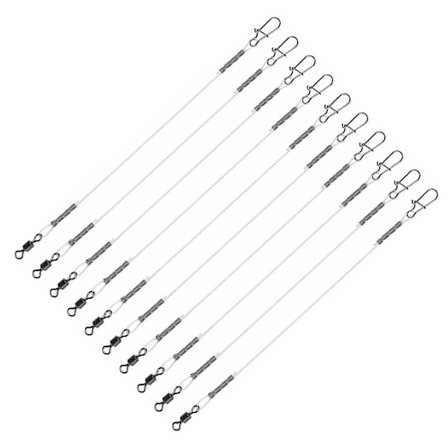 Fluorocarbon Fortom Fluorocarbon Fiskefortom med Virvler, Fluorocarbon Fortom Line Kompatibel med Saltvann og Ferskvann 15 cm Ref: 6068