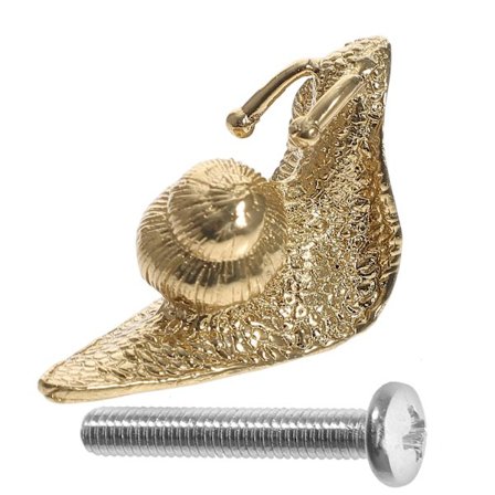 Luovat etanakahvan kaapin nuppi messinki huonekalukahvan kahva laatikon nuppi (3.2X2.5CM, kulta)