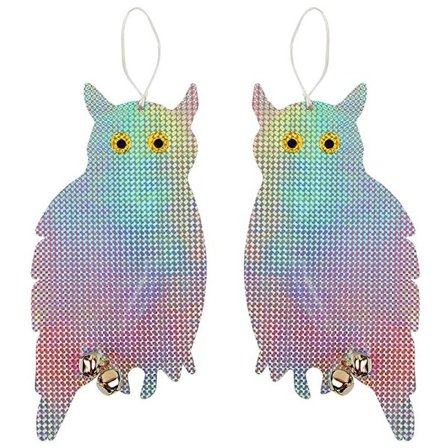 2 stk serie ugle fugleskremsel fugleavskrekkende hengeanordning effektivt holder fugler unna skremme fugler hageutstyr