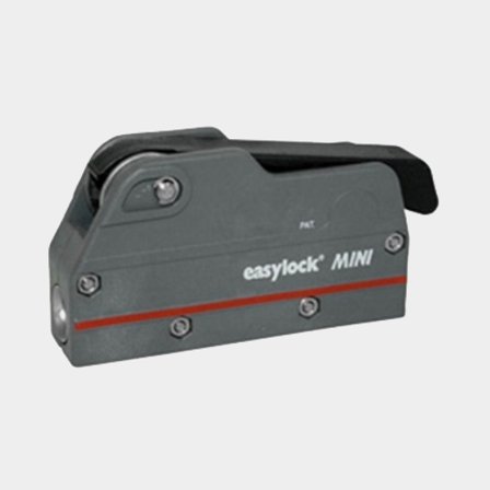 Rope Clutch Easylock Mini, single, for Ø6 - 10 mm line, grey