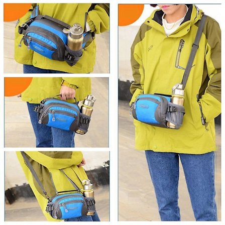 Löparväska Marathon Midjeväska Herr Dam Utomhus Sport Vandring Cykling Telefon Fanny Pack Gym Fitness Vattenflaska Bälte Väska