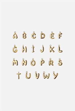 CAMILLA PIHL - The Letter Charms - Gold - B