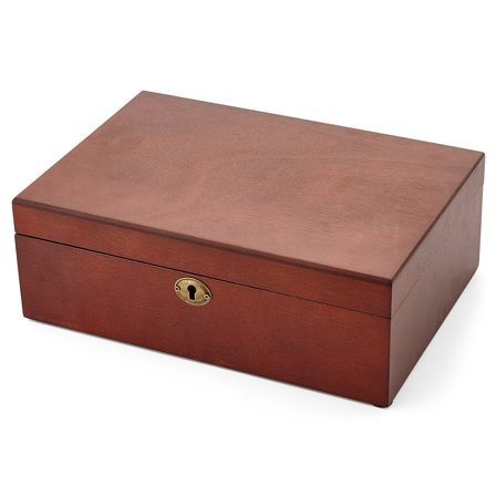 Caja de roble marrón para 7 relojes para hombres - Cajas para relojes