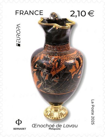 Frankrig - EUROPA 2025 Nationale arkæologiske opdagelser - Postfrisk frimærke