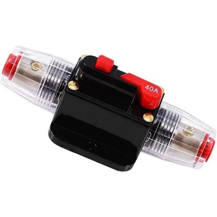 30A katkaisija, 12V-24V DC inline sulakepesä, automaattinen palautus