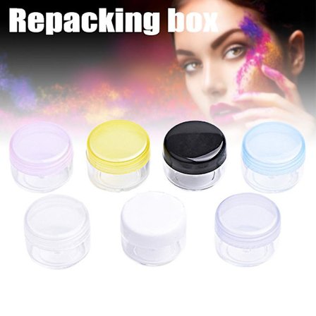 100 stk. Tom Klar Beholder Krukke Med Lokk 5ml Krukke Slitesterk Lett Bærbar Langvarig For