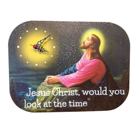 Jesus Kristus, Se på Tiden Irsk Humor Veggklokke Religiøs Hjemmedekor-yuhao
