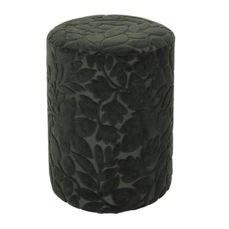 Puf med bladmønster