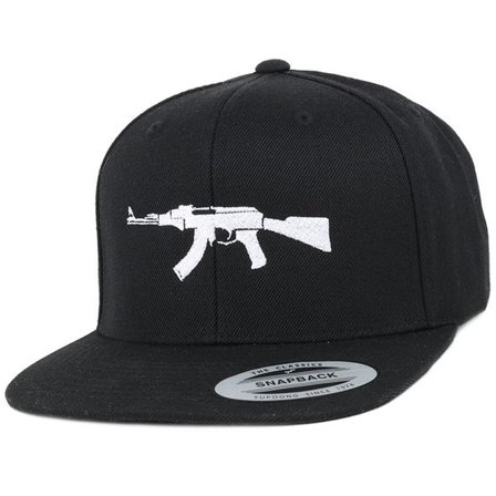 GUNS n SKULLS - Svart snapback Keps - AK47 Black Snapback @ Hatstore
