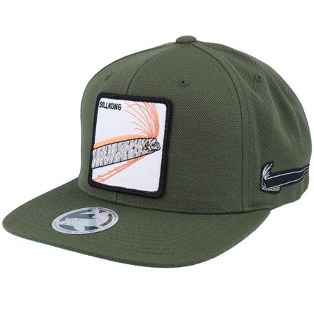 Skillfish - Grön snapback Keps - Sillkung Deep Olive Classic Snapback @ Hatstore