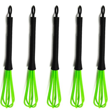 Pisk, 5-delt plastik piskeredskab til blanding, grøn