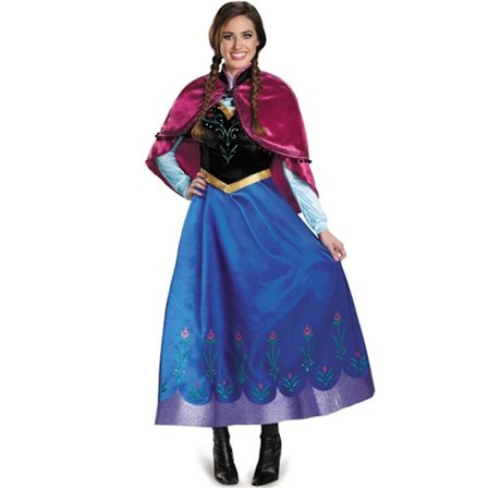 Voksen Prinsesse Anna Kostume Julekostume Fancy Dress Outfit_y