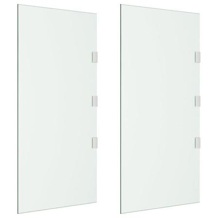 Vidaxl Entrétak 2 St Genomskinligt Härdat Glas Transparent