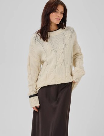 My Essential Wardrobe Willmw Knit Pullover - Yellow - L