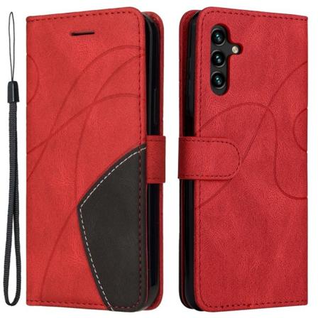 Til Samsung Galaxy A34 5G KT Series-1 Pung Telefontaske - Rød/So Red