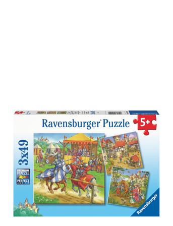 Life Of The Knight 3X49P Toys Puzzles And Games Puzzles Classic Puzzles Multi/mönstrad Ravensburger