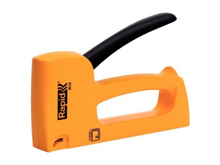 RAPID R13E häftpistol, plast, 285 x 39 x 127 mm, gul och svart - Lyreco - Kontorsmaterial - Till skrivbordet - Häftpistoler och häfttänger