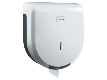 LYRECO Dispenser LYRECO Jumbo 200 vit - Lyreco - Städ och hygien - Toalettpapper och torkpapper - Hållare - Torkrullar