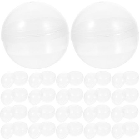 50 st tomma kapslar för varuautomater, runda genomskinliga kapslar för leksaksautomater