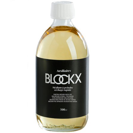 Blockx Médium À Peindre Séchage Rapide 500 ml Flacon En Verre