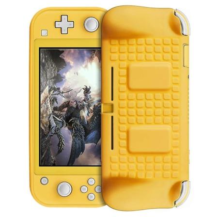 För nytt nintend switch lite case skyddande mjuk silikon handgrepp hud cover handtagshållare spelkort tpu skyddande Green