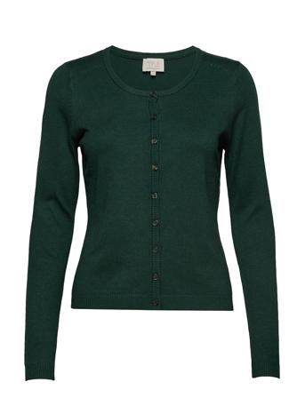 New Laura Cardigan Strikkegenser Cardigan Grønn Minus