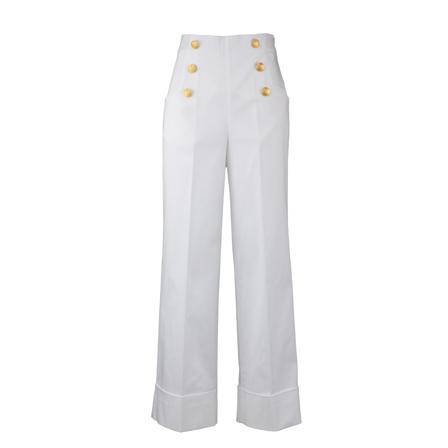 P.a.r.o.s.h., Trouser Biały, Kobieta, Rozmiar: L