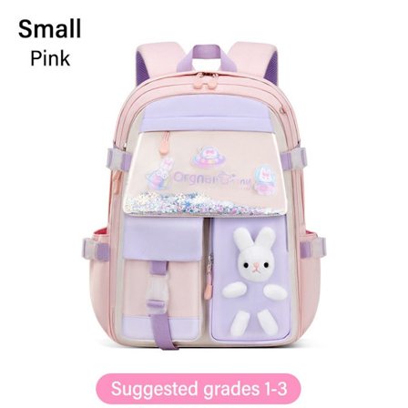 Skoletaske tegneserietaske PINK SMALL