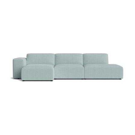 Soma chaiselong sofa, venstrevendt | Open end - Lincoln Pastel Blå - 336x147x75 - Sofa, chaiselong