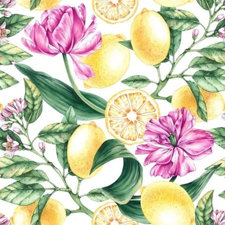 Servetter Citroner 33x33 cm 20-pack