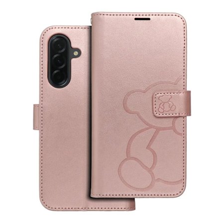 Galaxy A36 5G Plånboksfodral Mezzo - Teddy Bear Rosa Guld