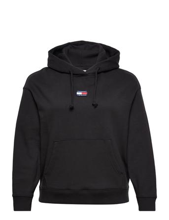 Tjw Crv Center Badge Hoodie Huppari Musta Tommy Jeans