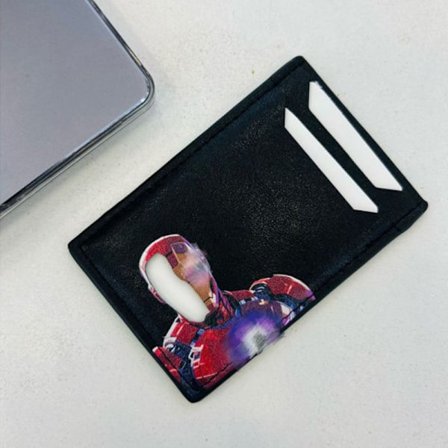 Kreativ flaggermus ID-kortholder Personlig PU-skinnkortlomme