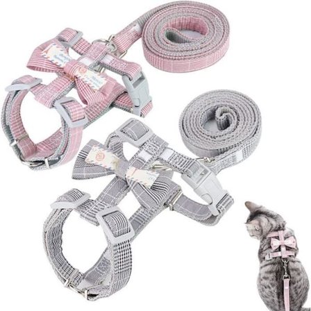 Justerbar Katte Sele i Nylon, Lille Hunde Katte Sele, Katte Snor Sele til Små Katte og Hunde, Kæledyrs Trænings Sele [W408]